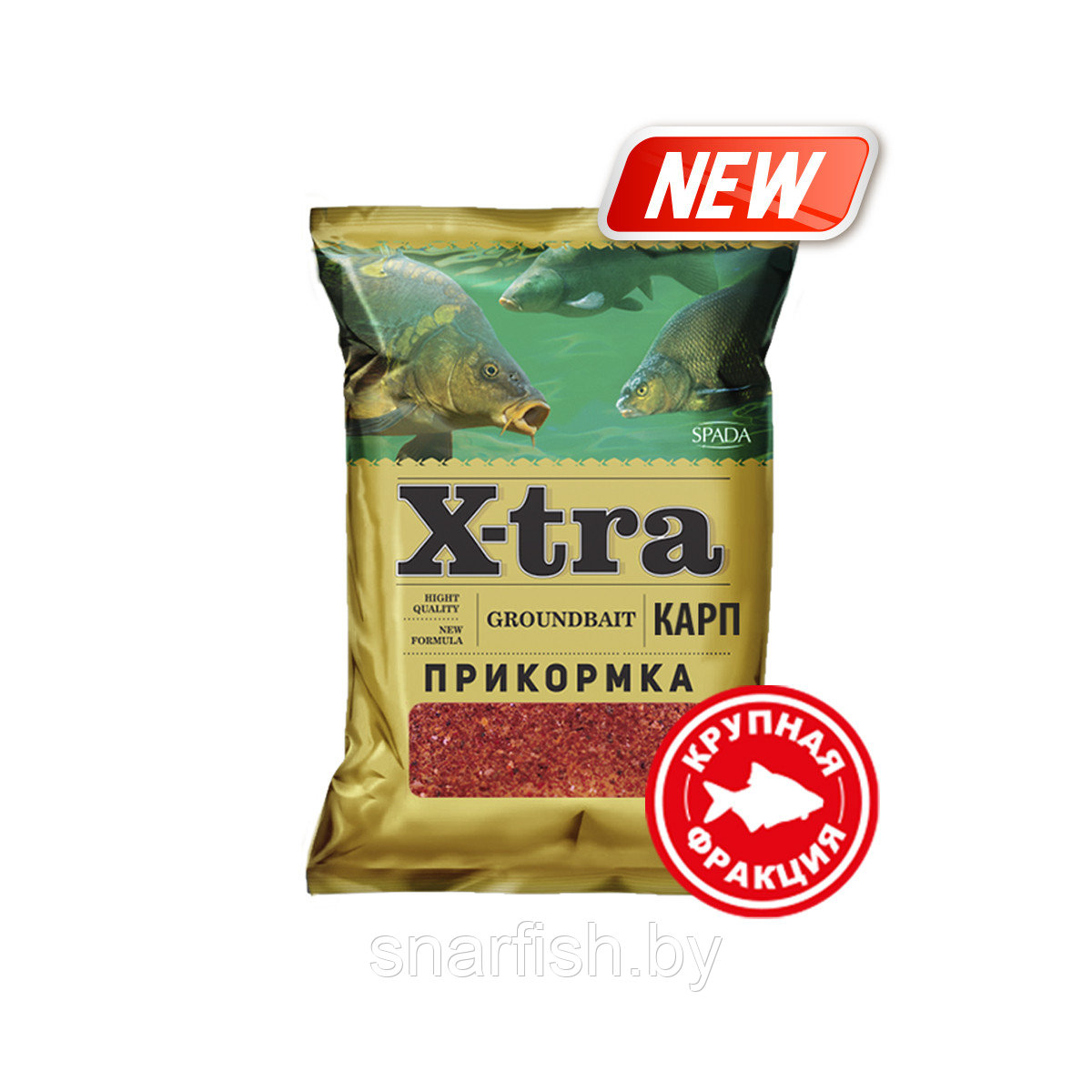 Прикормка X-tra «Карп» (Крупная фракция)