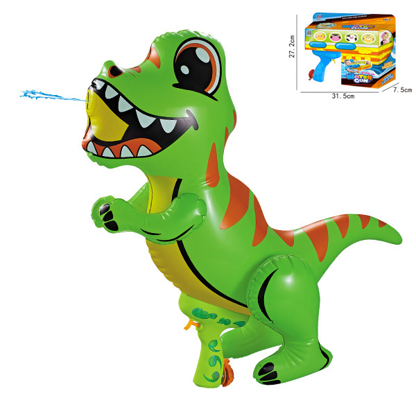 Игрушка Водный пистолет водяной детский с надувным динозавром - фото 1 - id-p151341008