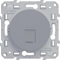 Schneider-Electric Odace Алюминий Розетка компьютерная 1-ая кат. 5е с полем для надписи (RJ45)