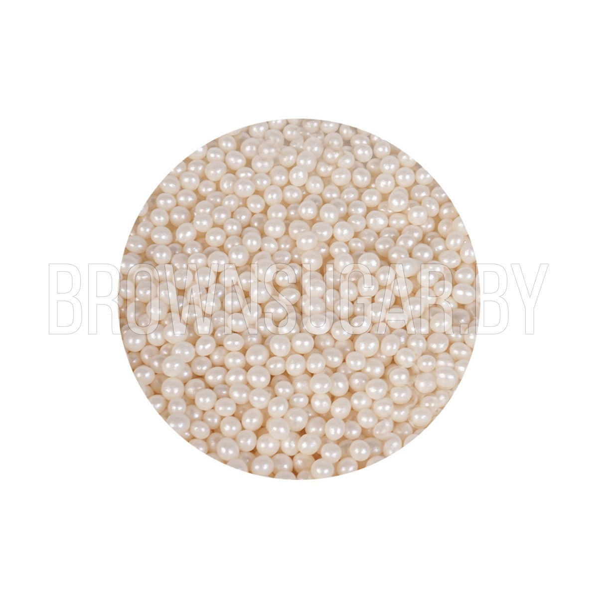 Драже взорванные зерна риса  Жемчуг Белый 2-5мм (Россия, 50 гр)