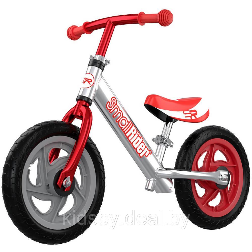 Детский беговел Small Rider Foot Racer EVA 3 (серебристый/красный) - фото 1 - id-p151361936