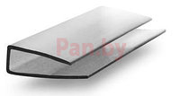 Торцевой профиль для поликарбоната Юг-Ойл-Пласт UP-8 мм серый
