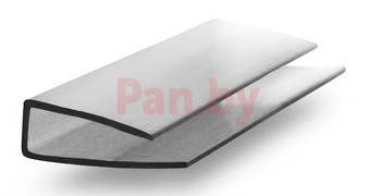 Торцевой профиль для поликарбоната Юг-Ойл-Пласт UP-10 мм серый - фото 1 - id-p151368684