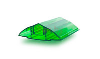 Соединительный профиль для поликарбоната Юг-Ойл-Пласт разъемный НСР 4-10 мм зеленый (база/крышка)