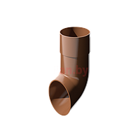 Слив (отмет) водосточной трубы Технониколь D-80, Коричневый