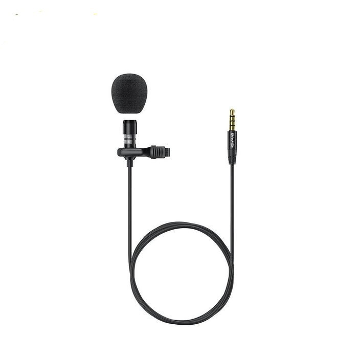 Петличный микрофон для диктофона Awei MK1, 4pin (подходит для телефона) - фото 1 - id-p151386626
