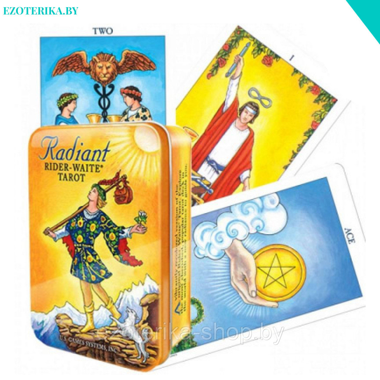 Radiant Rider-Waite Tarot in a Tin | Радужное Таро Райдера-Уэйта в металлической коробочке - фото 2 - id-p151388765