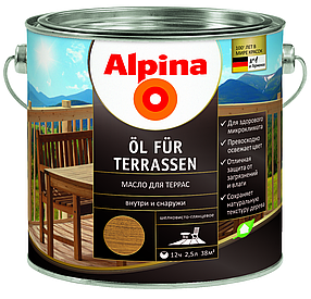 Масло для террас (Alpina Öl für Terrassen) 2,5 л.