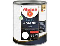 Alpina АКВА эмаль белая глянцевая 2.5 л.