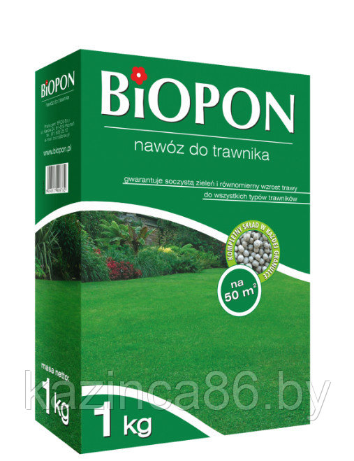 Удобрение BIOPON для газона 1кг. - фото 1 - id-p151395379