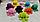 Мягкая игрушка "Осьминожка" двухсторонняя (злой/добрый), разные  расцветки, фото 3