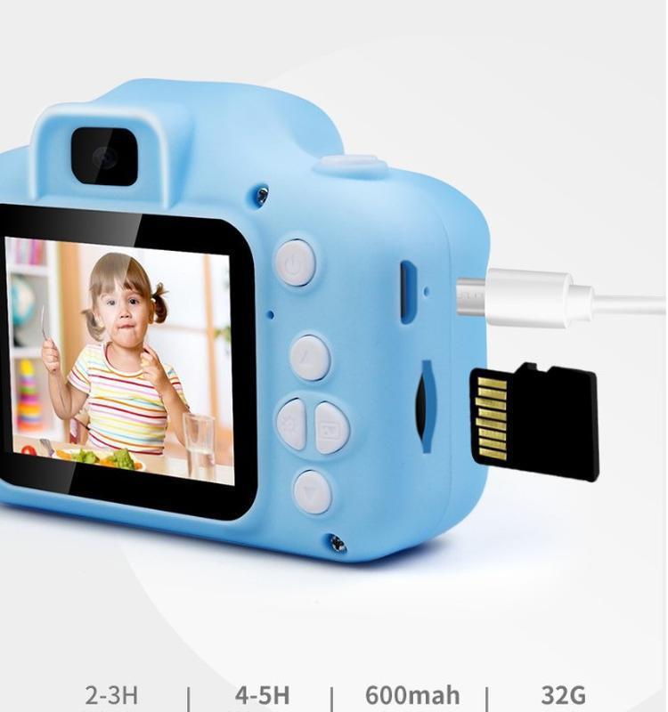 Детский цифровой фотоаппарат "Котик" Голубой (2 камеры и встроенная память) - фото 8 - id-p119790249