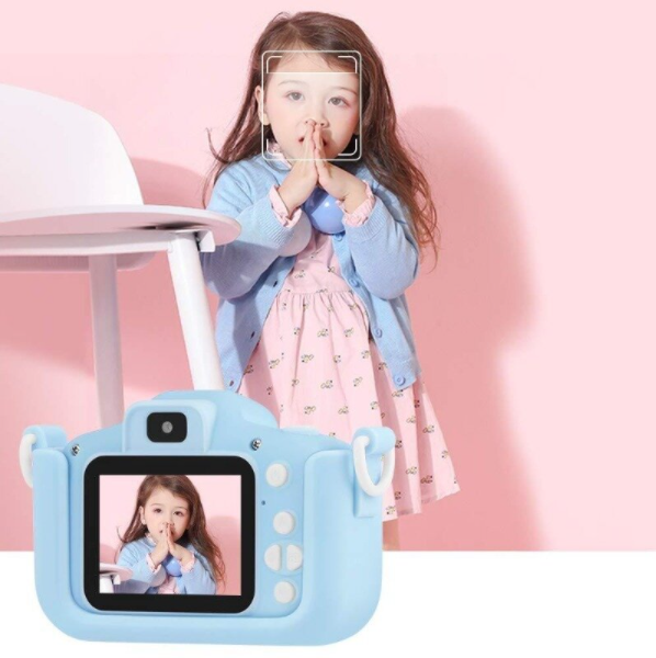 Детский цифровой фотоаппарат "Котик" Голубой (2 камеры и встроенная память) - фото 4 - id-p119790249