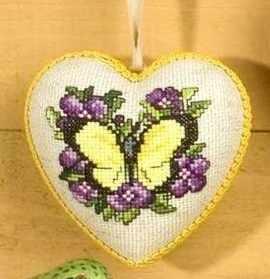 Набор для вышивания крестом «Жёлтая бабочка». - фото 1 - id-p151409853