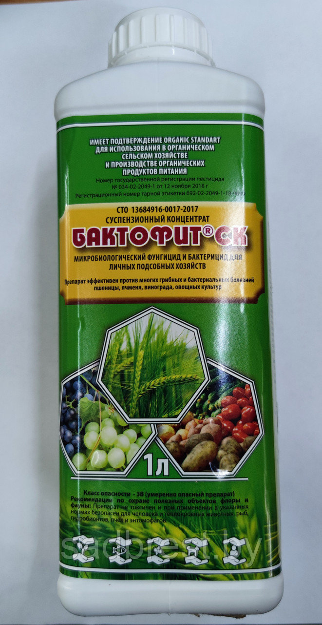 Биологический фунгицид Бактофит СК 1 л