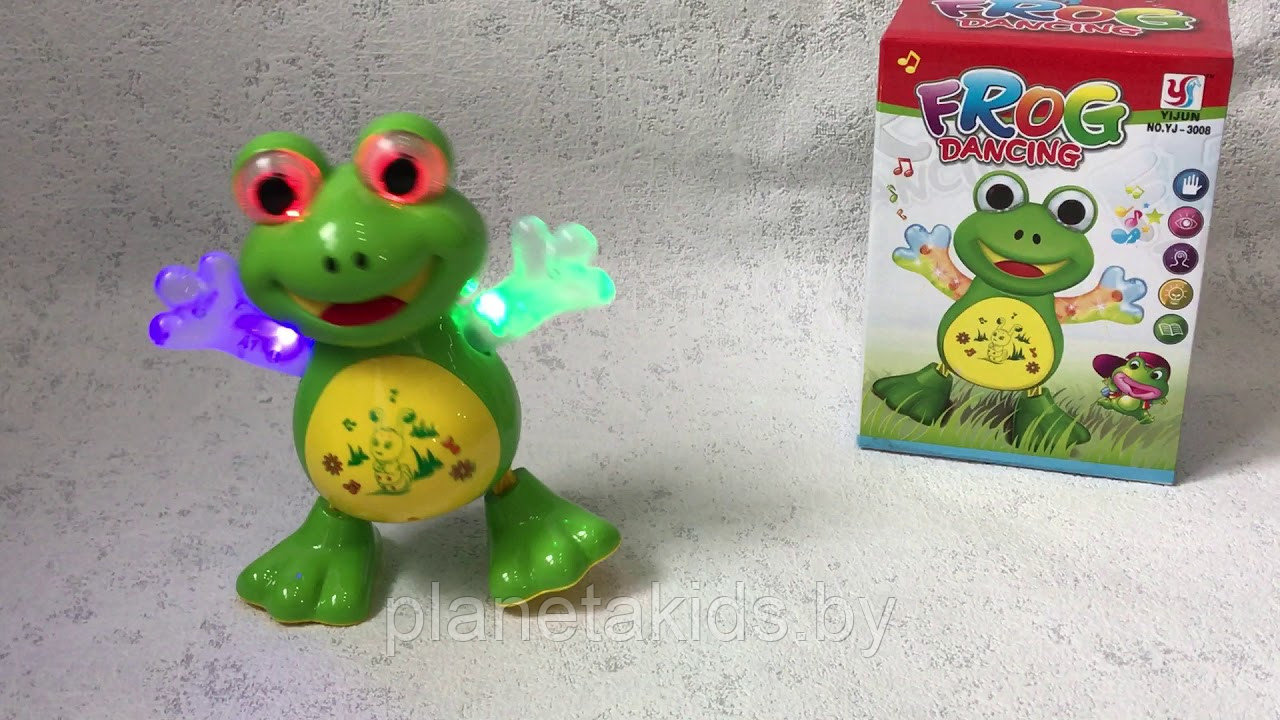 Музыкальная игрушка со световым эффектом "Танцующая лягушка" - фото 3 - id-p151421276