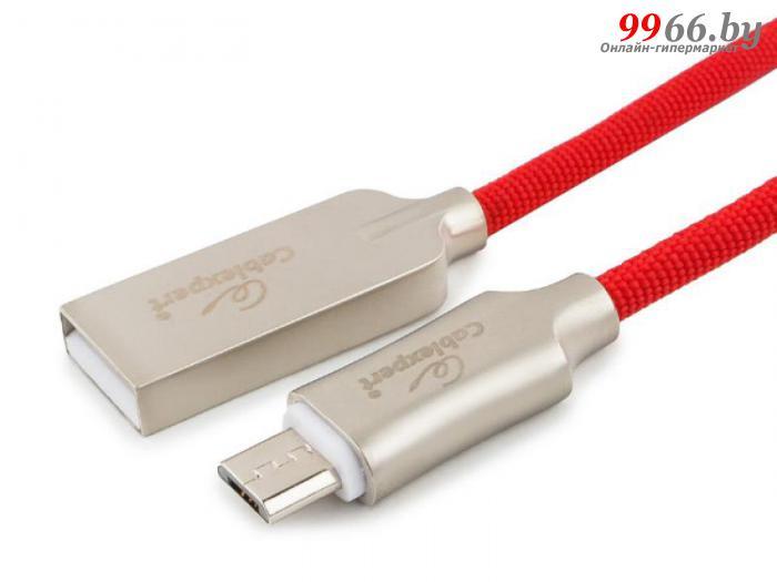 Аксессуар Gembird Cablexpert Platinum USB 2.0 AM/microB 1.8m Red CC-P-mUSB02R-1.8M