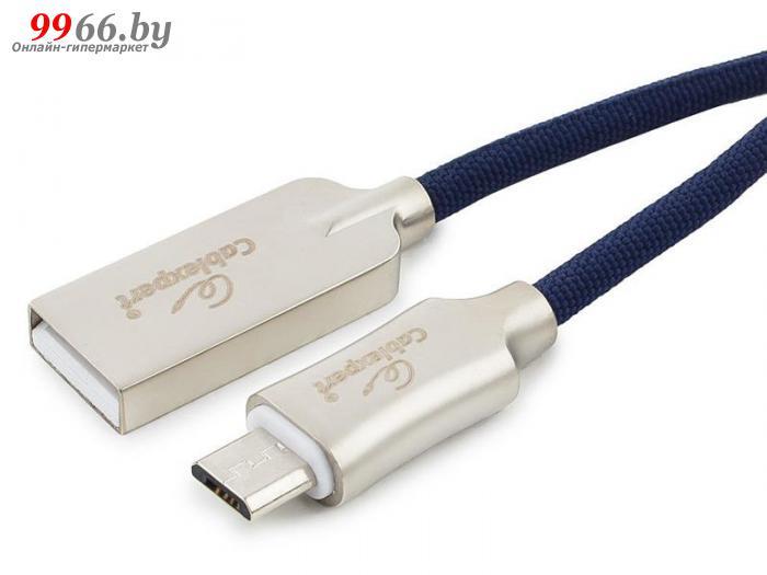 Аксессуар Gembird Cablexpert Platinum USB 2.0 AM/microB 1.8m Blue CC-P-mUSB02Bl-1.8M