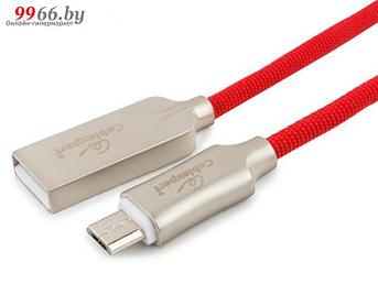 Аксессуар Gembird Cablexpert Platinum USB 2.0 AM/microB 1m Red CC-P-mUSB02R-1M