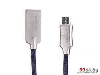 Аксессуар Gembird Cablexpert Platinum USB 2.0 AM/microB 1m Blue CC-P-mUSB02Bl-1M