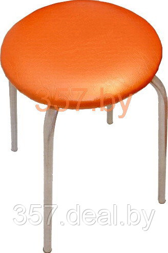Табурет Фабрика стульев Эконом (оранжевый/серебро) - фото 1 - id-p151464530