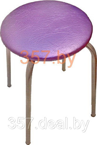 Табурет Фабрика стульев Эконом (фиолет/серебро) - фото 1 - id-p151472932