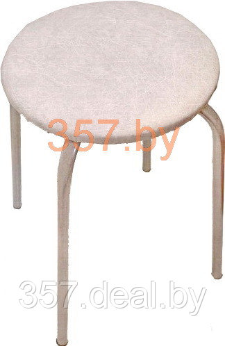 Табурет Фабрика стульев Эконом (белый мрамор/серебро) - фото 1 - id-p151473272