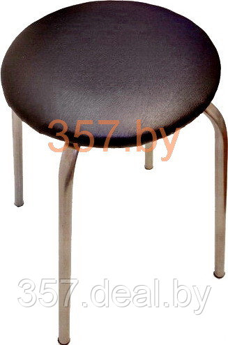 Табурет Фабрика стульев Эконом (черный/серебро) - фото 1 - id-p151473996