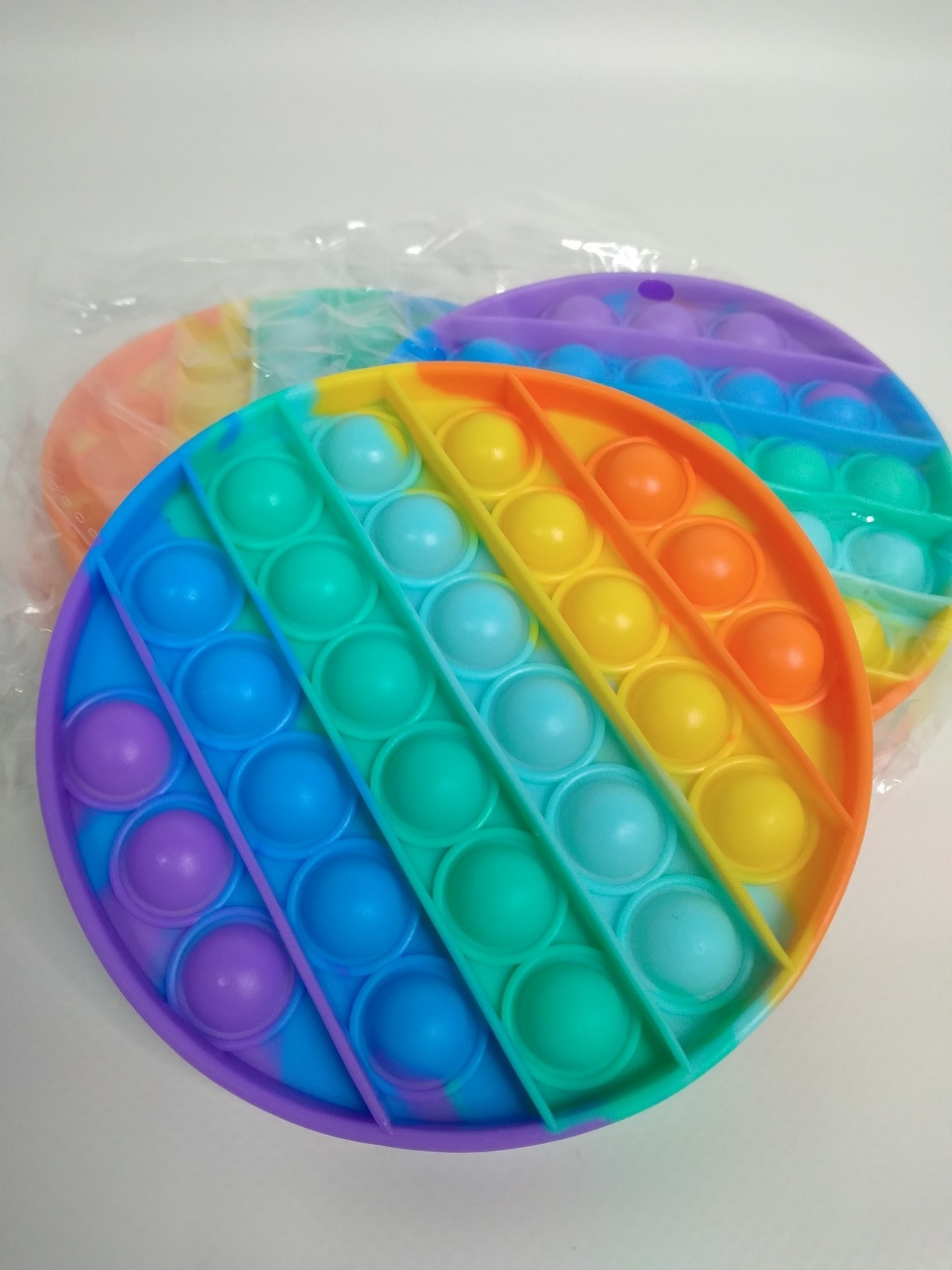 Детская  игрушка "Пупырка" круг, пузыри антистресс POP IT разноцветные
