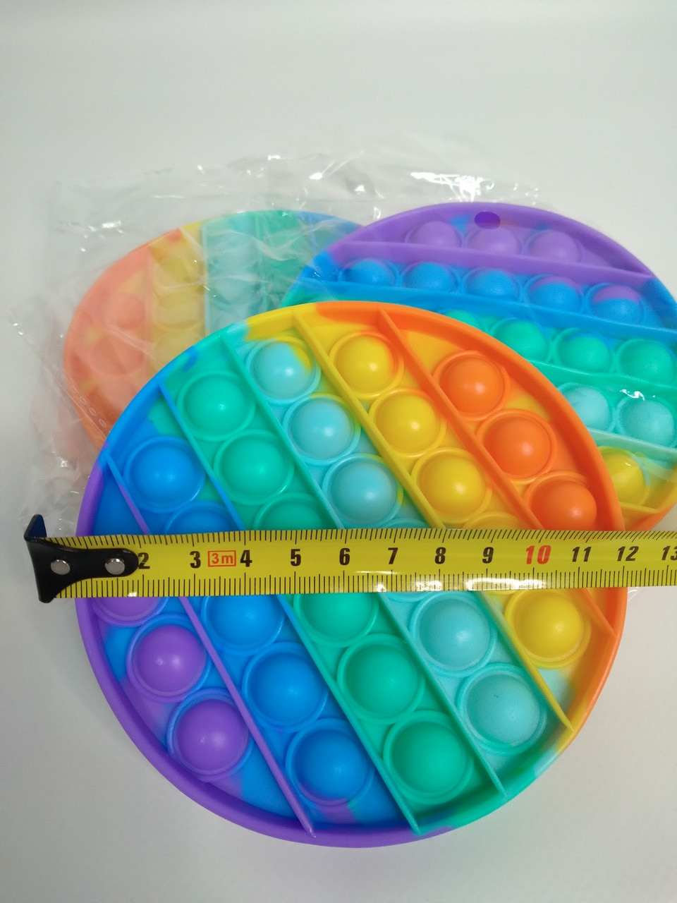 Детская игрушка "Пупырка" круг, пузыри антистресс POP IT разноцветные - фото 2 - id-p151518820