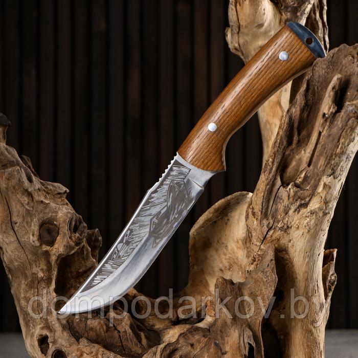 Нож охотничий "Причал" 26см, гравировка - фото 4 - id-p151519246