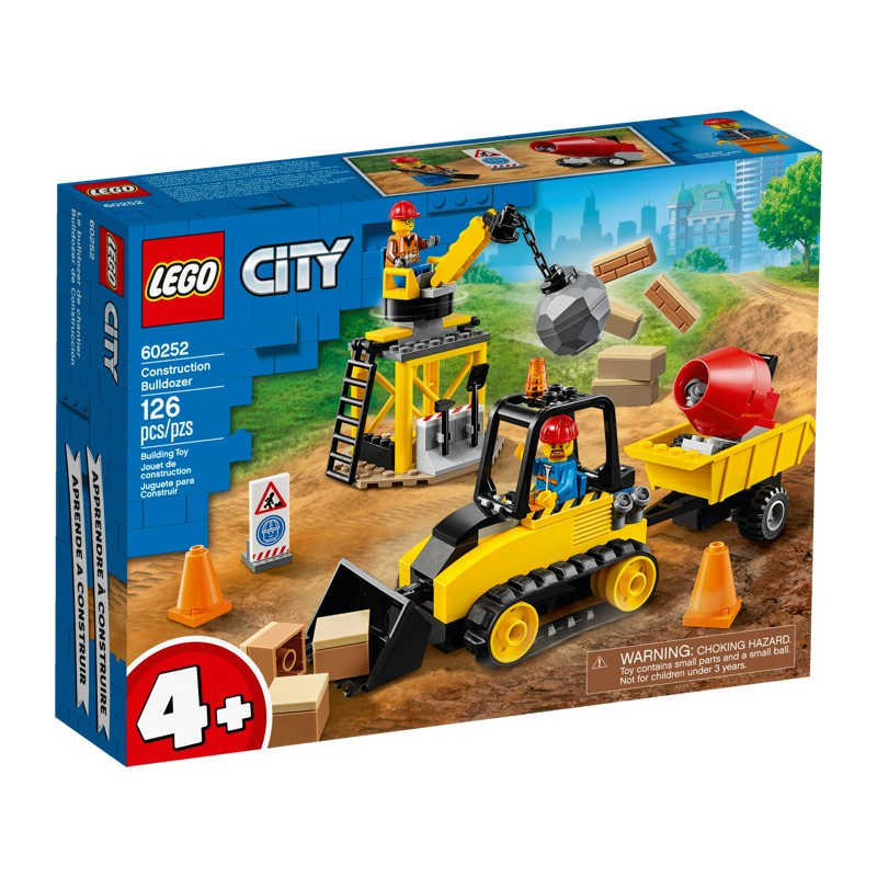 Конструктор LEGO Original City Бульдозер, Стройка, арт 60252, 126 деталей - фото 2 - id-p151524876
