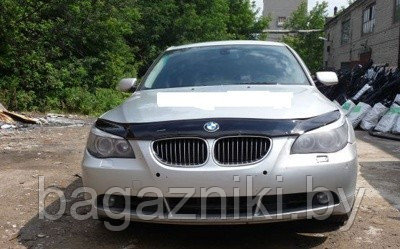 Дефлектор капота Vip tuning BMW 5 серия E60 c 2003 (со значком BMW)