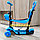 Детский самокат беговел " Божья коровка" SCOOTER 5в1 голубой цвет, фото 3