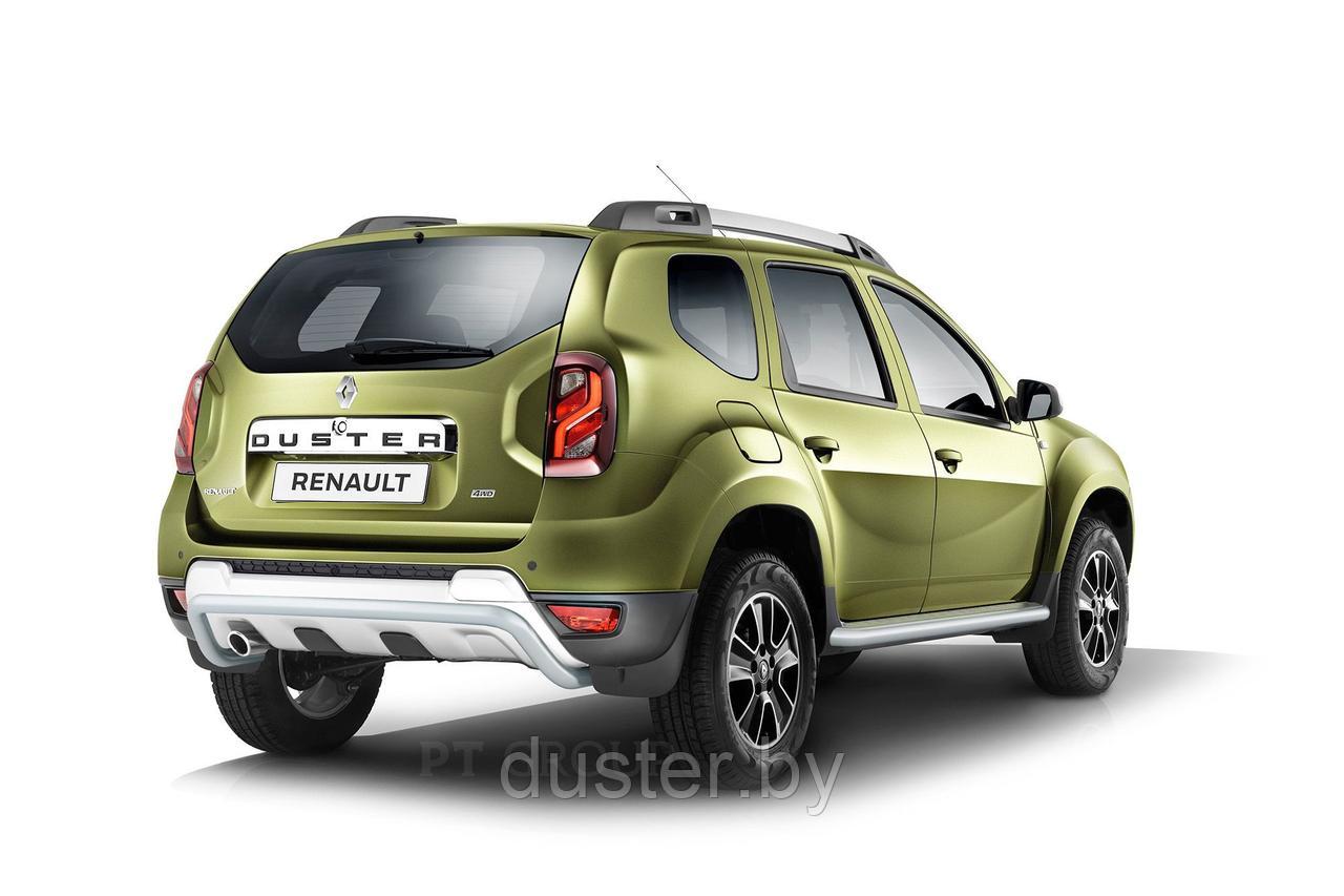 Защита порогов "Эстонец" с алюминиевой площадкой (ППК) для Renault Duster PT Group (Россия) - фото 6 - id-p151526766