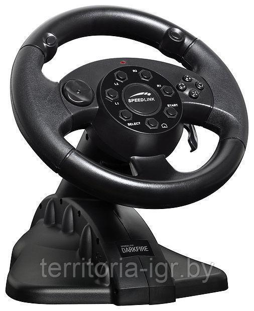 Игровой руль Darkfire Racing Wheel SL-6684-SBK для PC/PS2/PS3 Speed-Link - фото 2 - id-p151528815