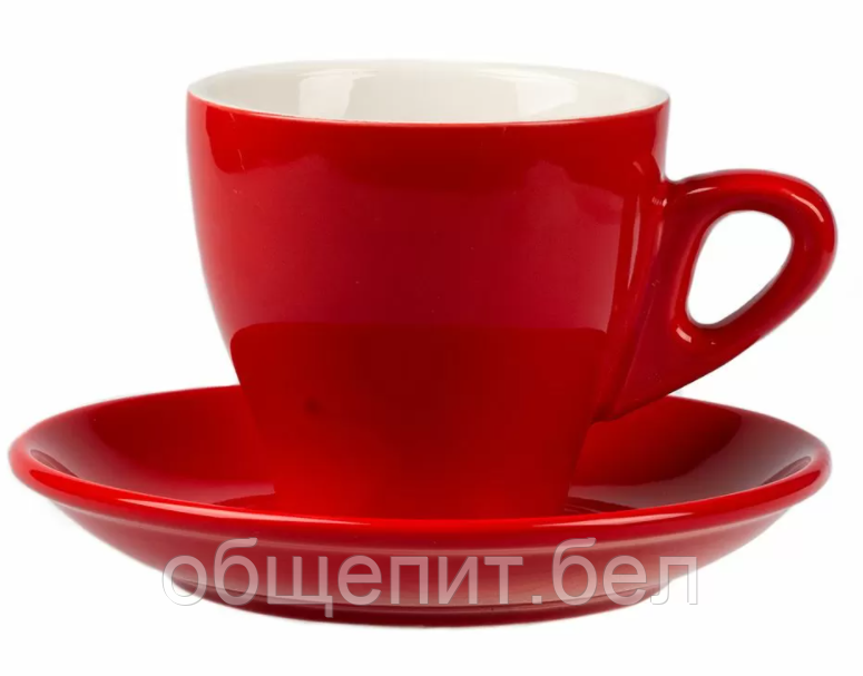 Кофейная пара Barista (Бариста) 280 мл, красный цвет, P.L. Proff Cuisine
