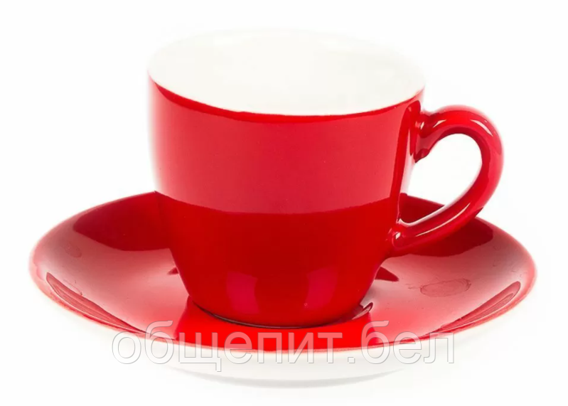 Кофейная пара Barista (Бариста) 80 мл, красный цвет, P.L. Proff Cuisine