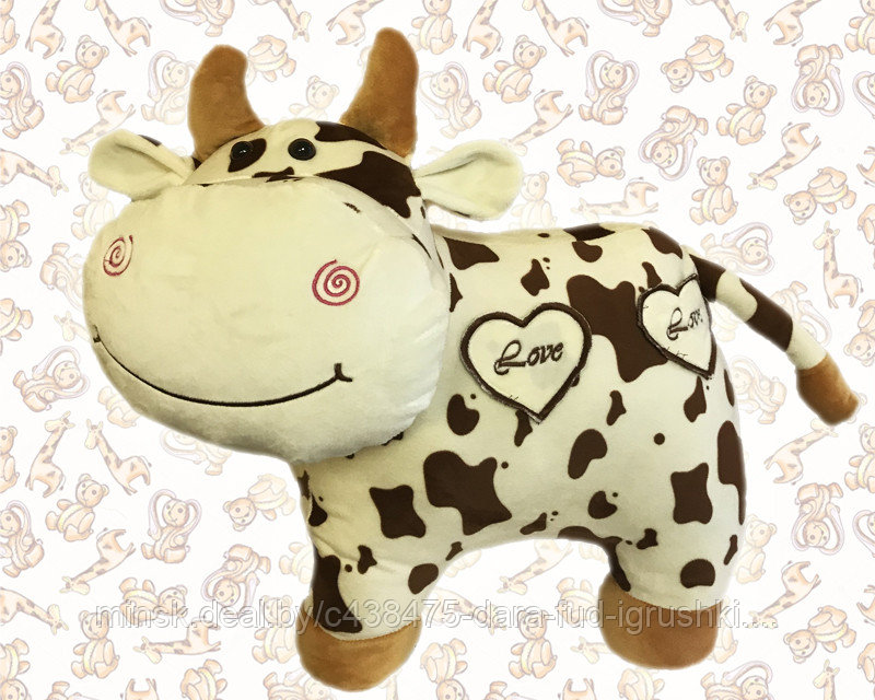 Мягкая игрушка "Коровка" 45 см/ 1 шт. упаковка