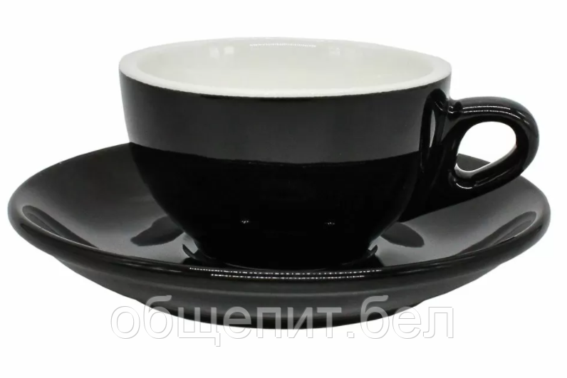 Чайная пара Barista (Бариста) 180 мл, черный цвет, P.L. Proff Cuisine