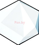 Декоративная 3д панель из гипса Polinka Г2 Гексагон белый 235х205х20-30