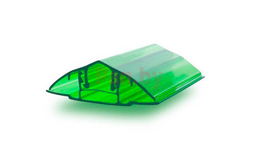 Соединительный профиль для поликарбоната Юг-Ойл-Пласт разъемный НСР 6-10 мм зеленый (база/крышка) - фото 1 - id-p151540068