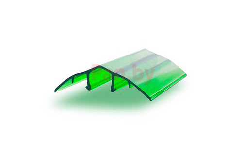 Соединительный профиль для поликарбоната Юг-Ойл-Пласт разъемный НСР 6-10 мм зеленый (база/крышка) - фото 2 - id-p151540068