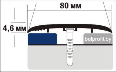 Порог широкий 80 мм 0,9м ВЕНГЕ - фото 3 - id-p151562082