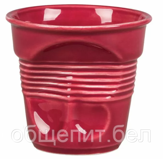 Чашка для латте Barista (Бариста) "мятая" 400 мл бордо, h 10,3 см, P.L. Proff Cuisine - фото 1 - id-p151562176