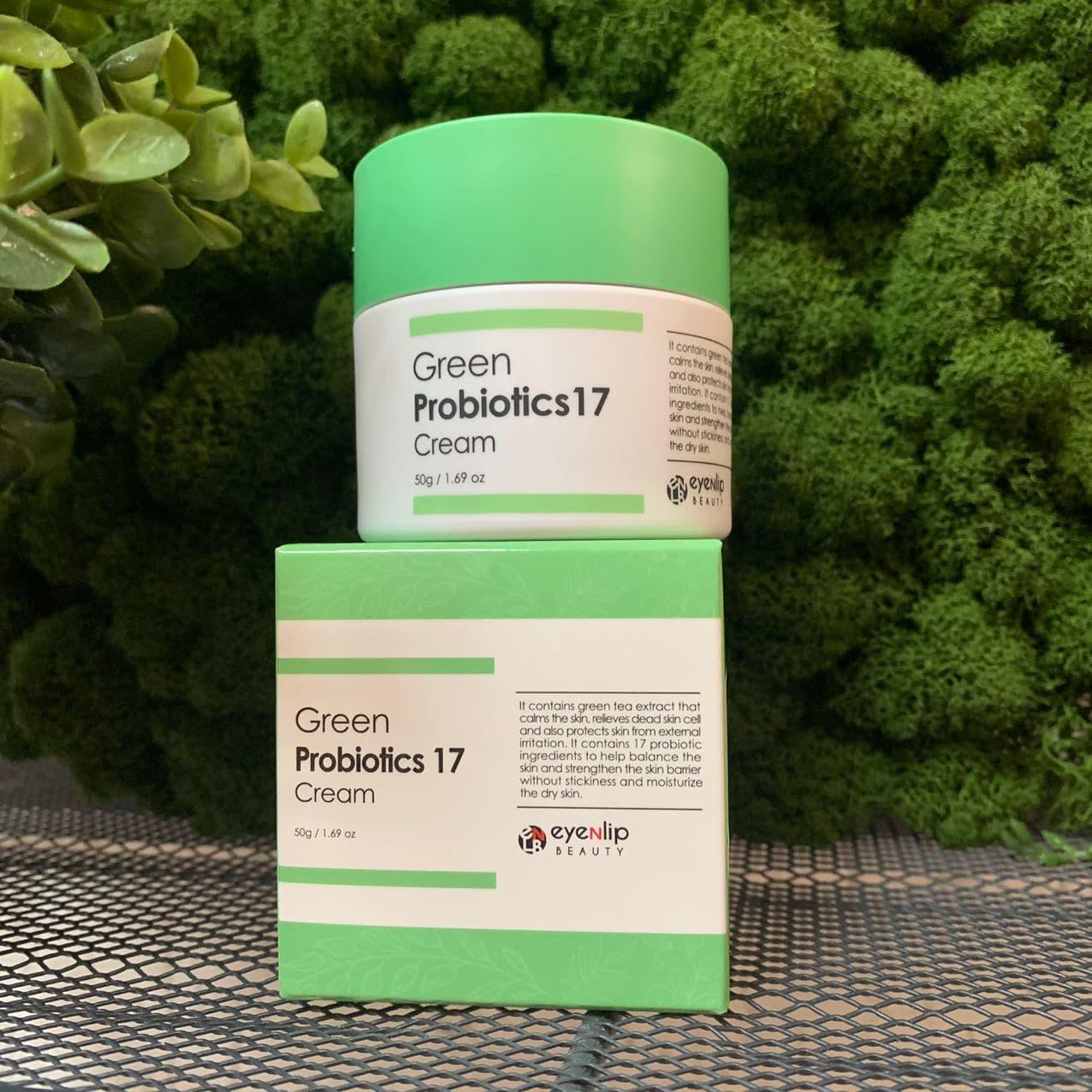 Крем с пробиотиками и зеленым чаем EYENLIP Green Probiotics 17 Cream 50мл