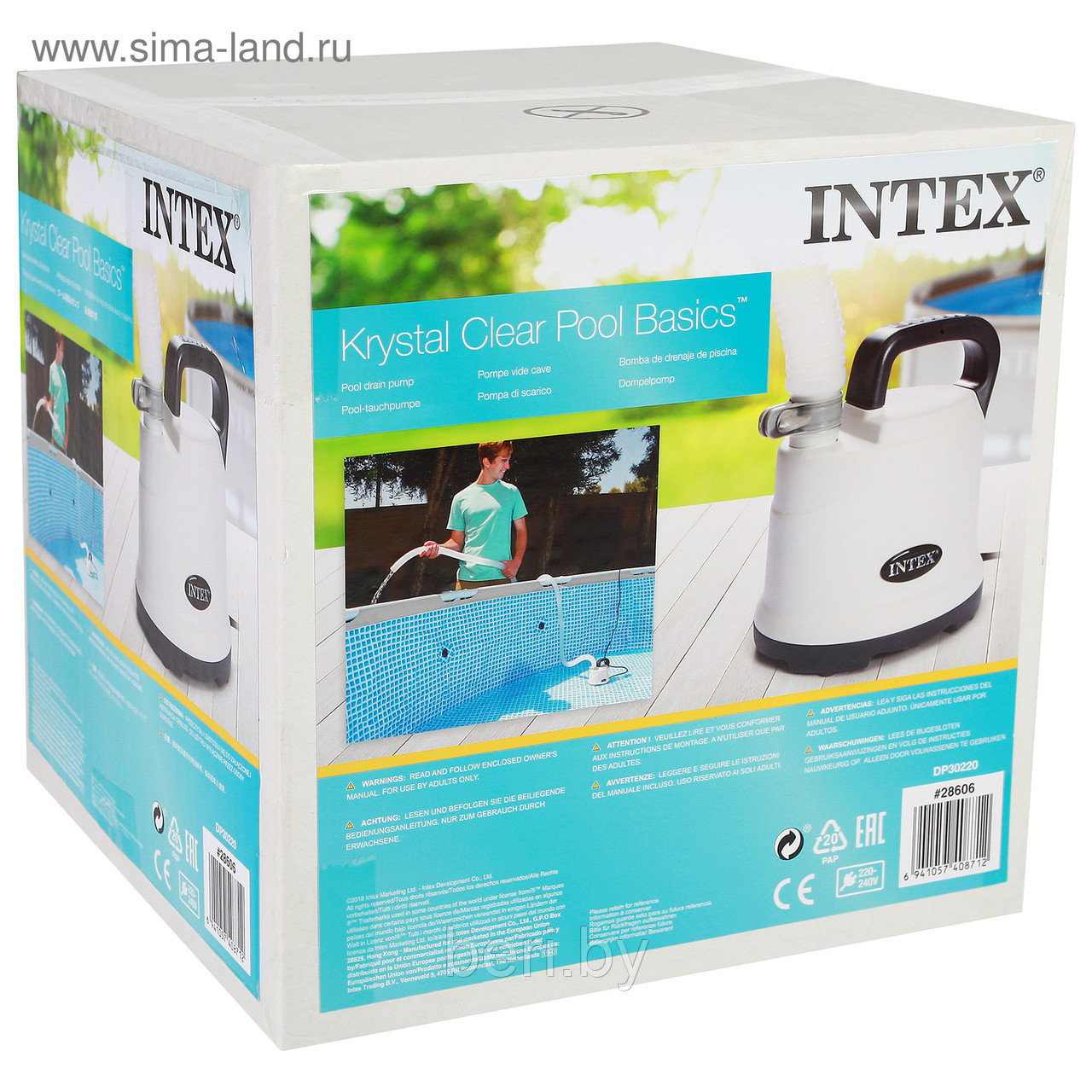 INTEX 28606 Дренажный насос для бассейнов интекс, 3595 л/ч - фото 6 - id-p151563164