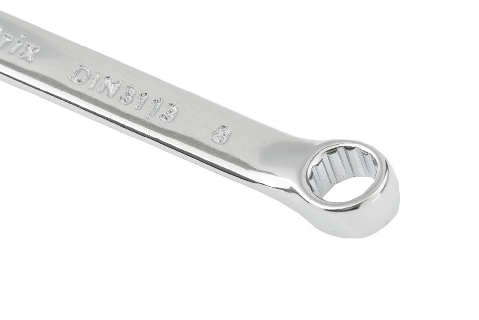 Ключ комбинированный, 9 мм, CrV, полированный хром Matrix 15153 - фото 3 - id-p138940166