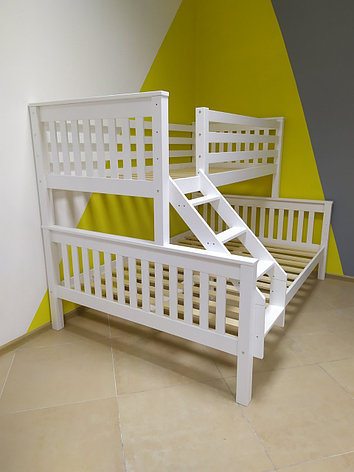 Подростковая двухъярусная кровать "Вуди-7" цвет белый, фото 2