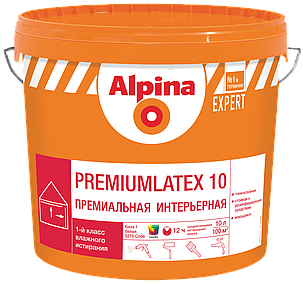 Краска Alpina EXPERT Premiumlatex 10 10 л., фото 2